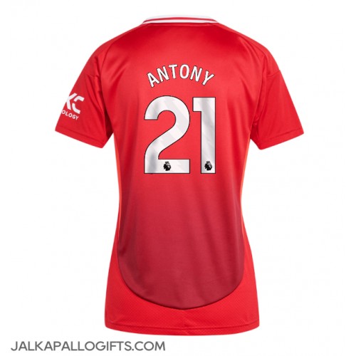 Manchester United Antony #21 Kotipaita Naiset 2024-25 Lyhythihainen